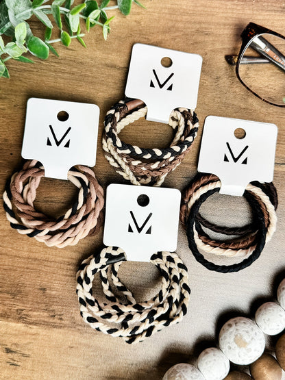  Hair Tie Bracelet Sets - Neutral Ropes | Hair Accessories