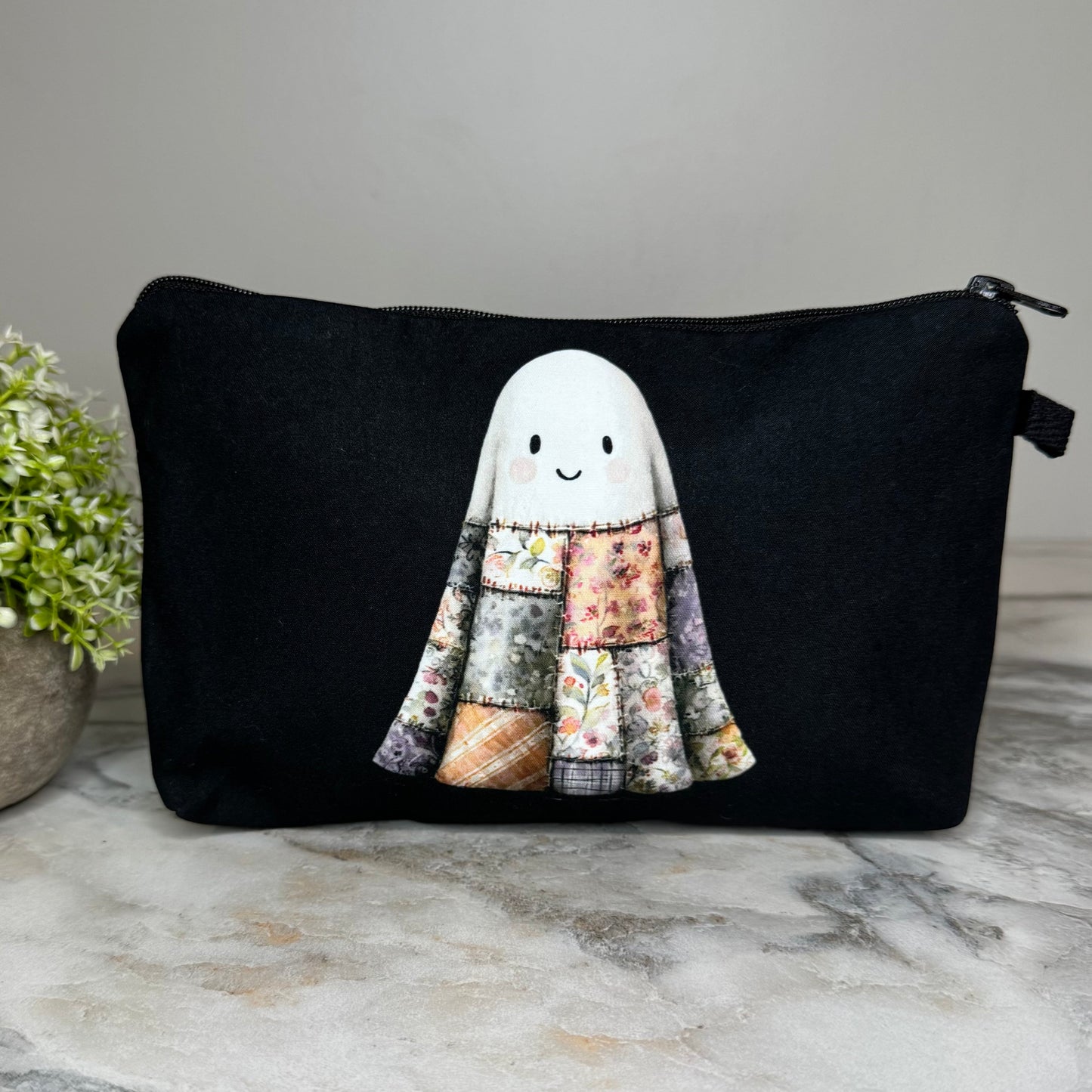 Pouch - Halloween - Quilted Ghost