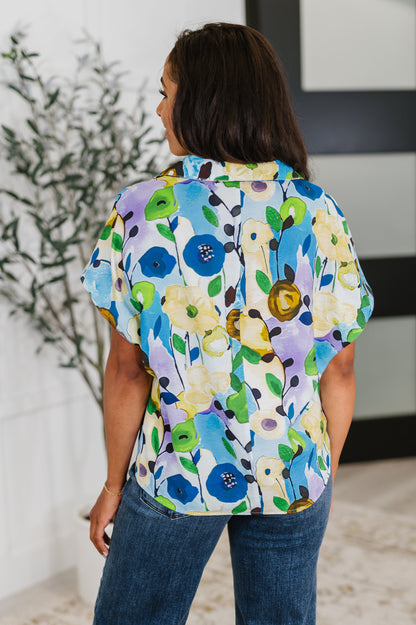 Fielding Questions Floral Top