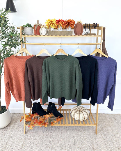 Gianna Pullover Sweater - Brown