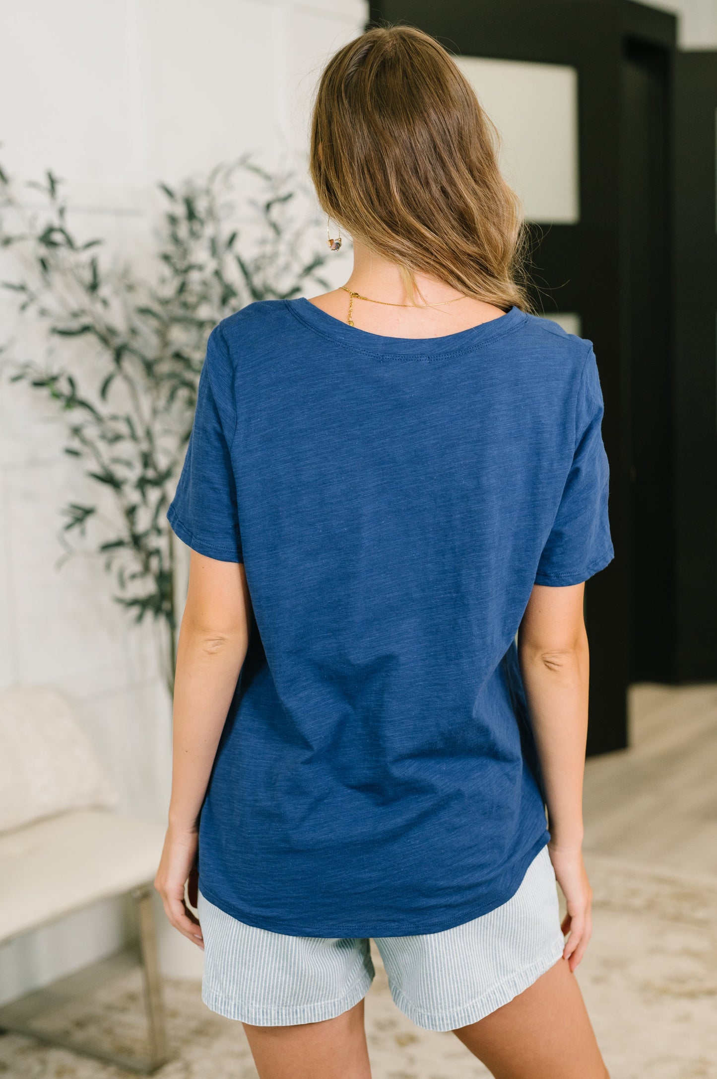 I Don't Have to Choose V-Neck Tee in Navy
