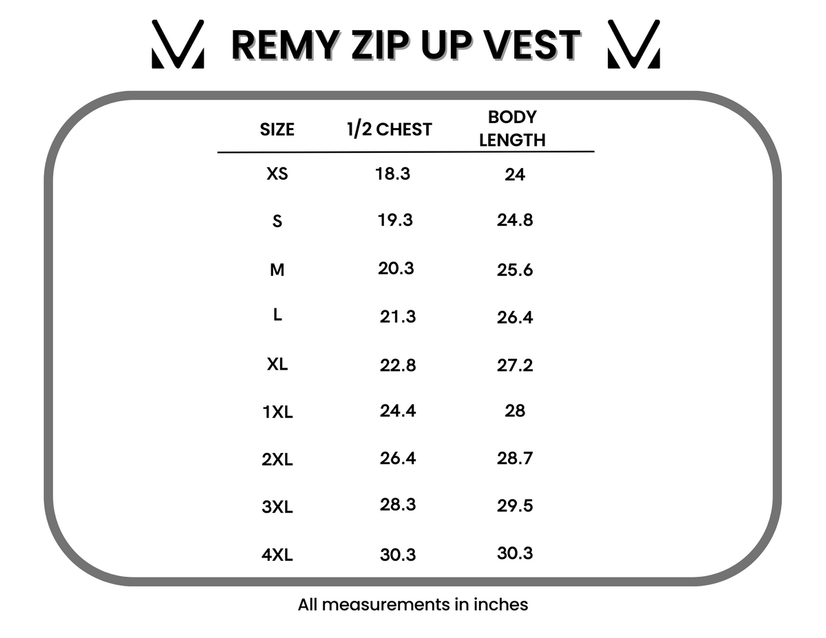 Remy Zip Up Vest - Chestnut