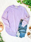 Vintage Wash Pullover - Lavender