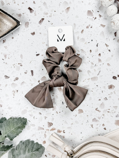 Satin Bow Scrunchie