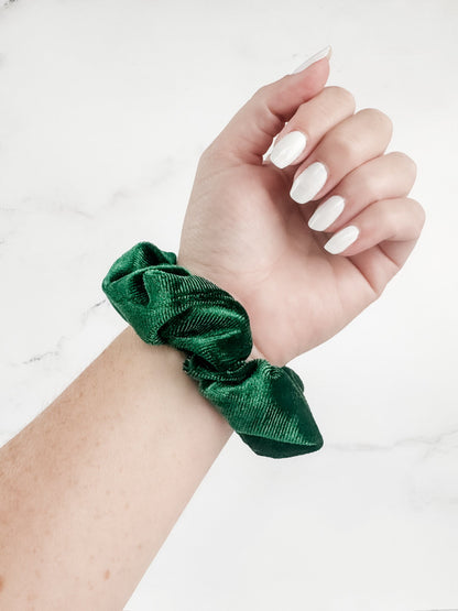 Velvet Scrunchie - Green