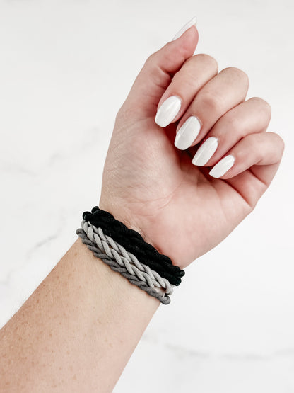 Black and Grey Hair Tie Sets FINAL SALE