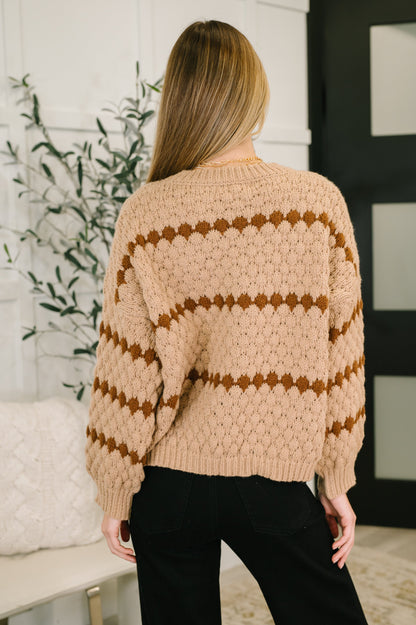 Ivy Lane Textured Sweater in Taupe