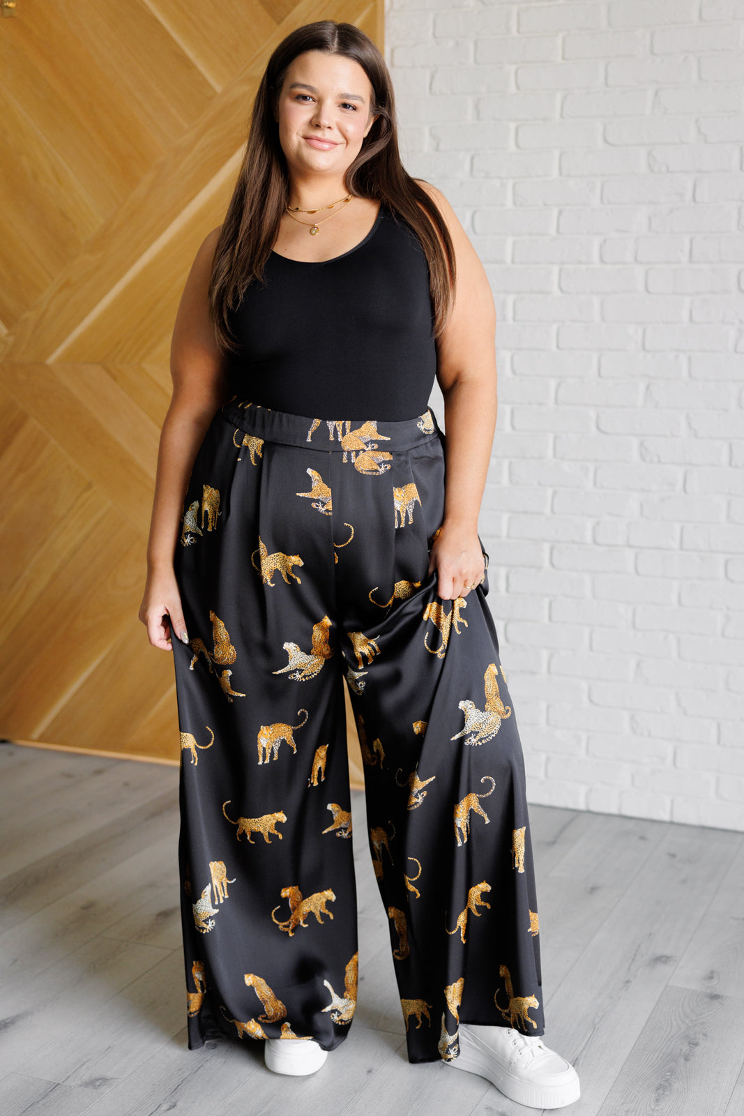 Legendary in Leopard Satin Wide Leg Pants – The Wild Fern Boutique