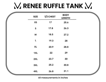 Renee Ruffle Tank - Olive