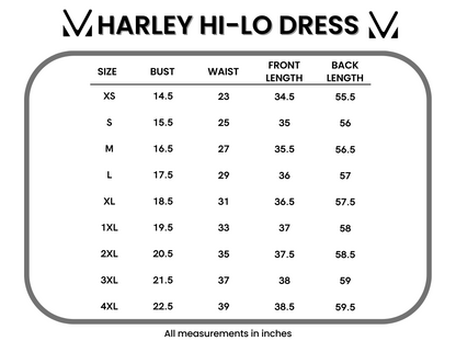Harley High-Low Dress - Navy Citrus