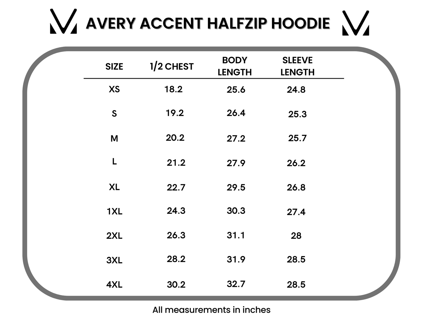 Avery Accent HalfZip Hoodie - Black and Orange