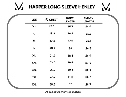 Harper Long Sleeve Henley - White