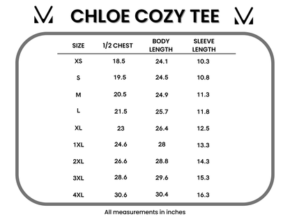 Chloe Cozy Tee - Sun Kissed Coral
