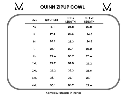 Quinn ZipUp Cowl - Black