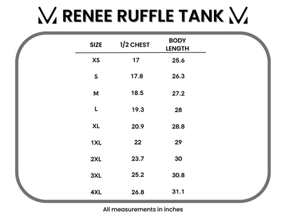 Renee Ruffle Tank Top - American Bows