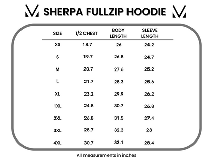 Sherpa Fullzip Hoodie - Green Plaid