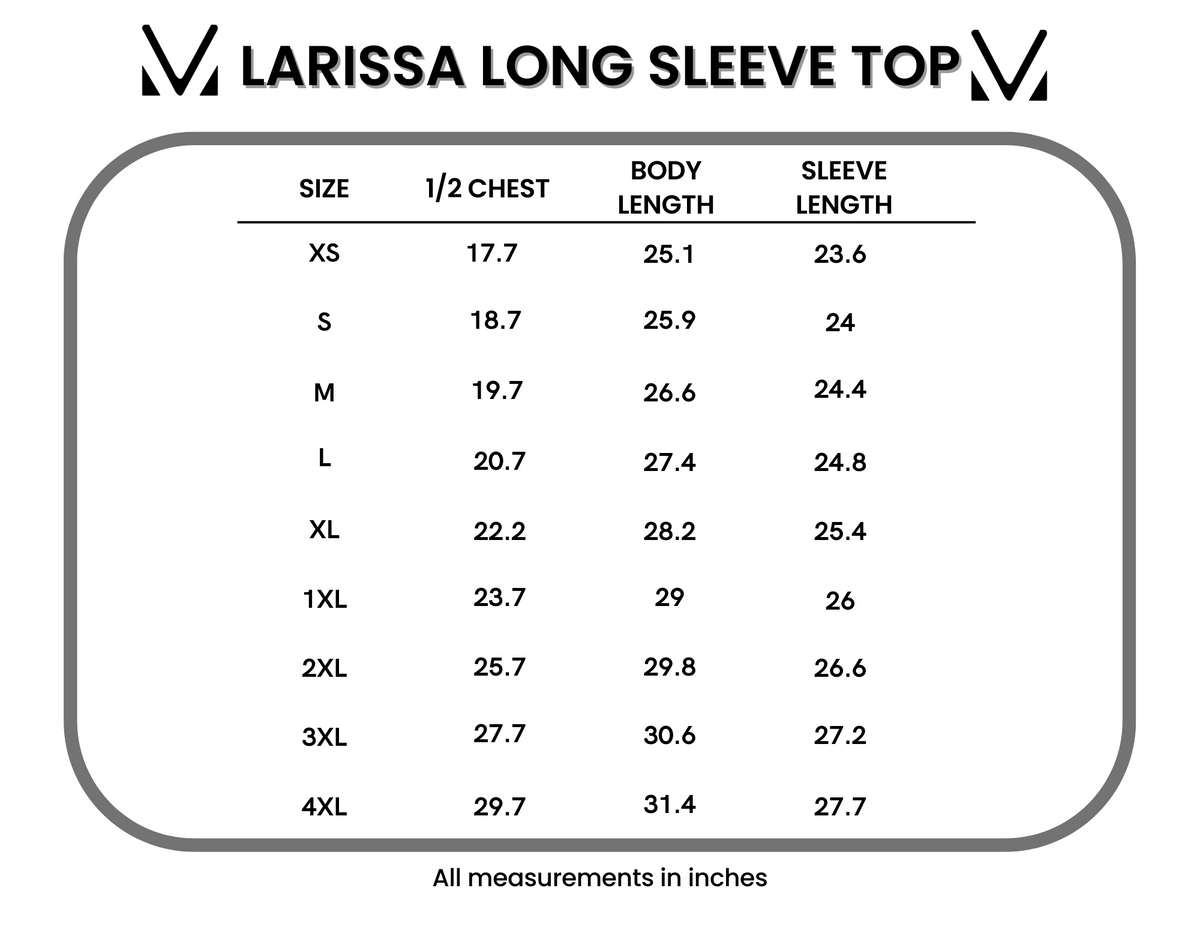 Larissa Long Sleeve - Neutral Leaves