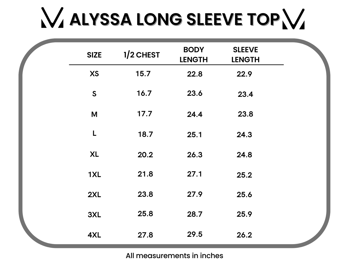 Alyssa Long Sleeve Top - Wildflower Gardens