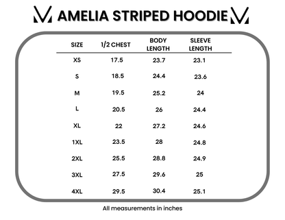 Amelia Striped Hoodie - Lemon