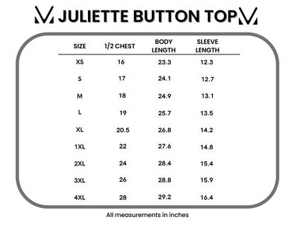 Juliette Button Top - Blue