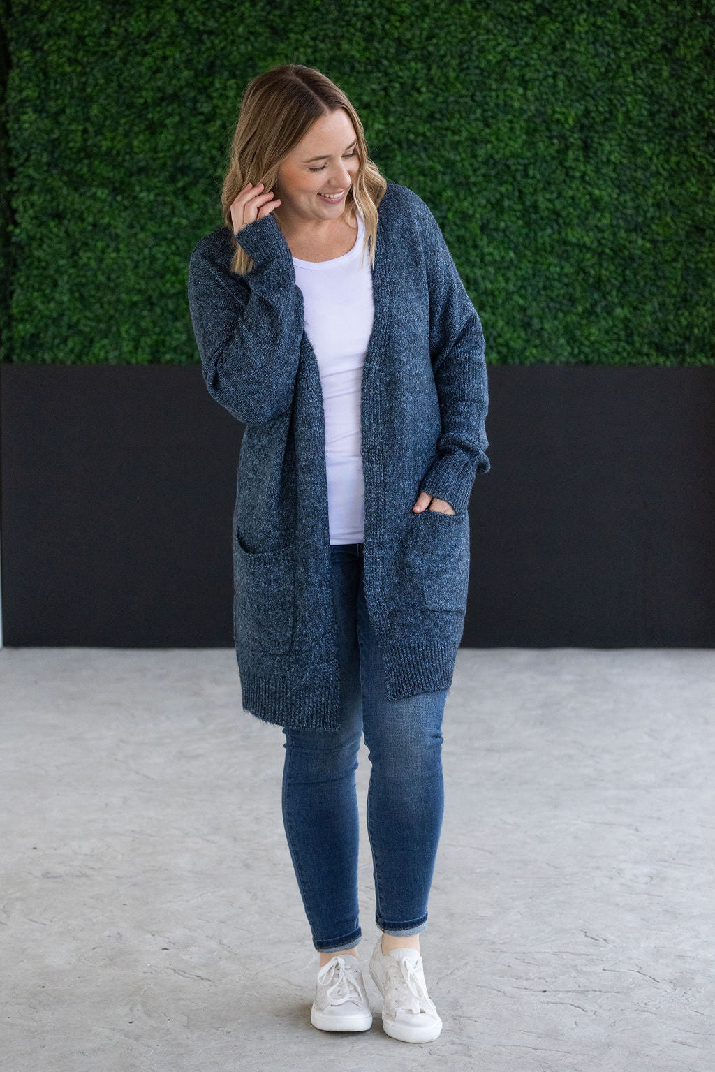 Madison Cozy Cardigan - Midnight Skies