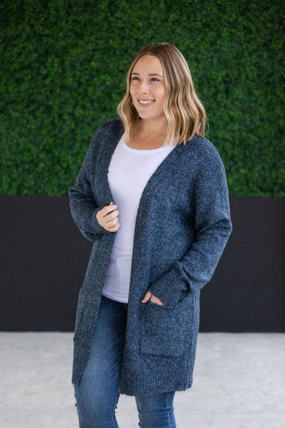 Madison Cozy Cardigan - Midnight Skies