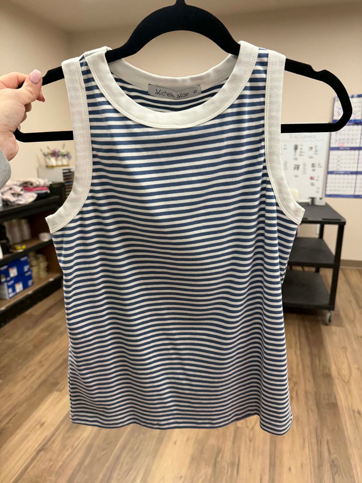 Classic Tank - Blue and White