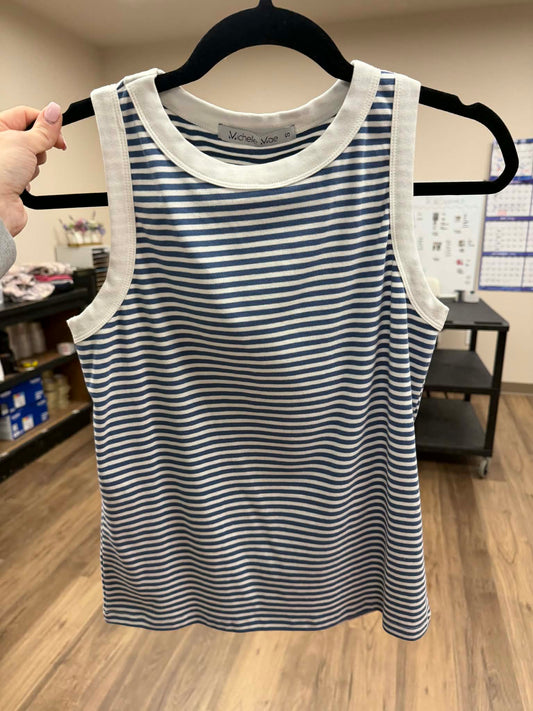 Classic Tank - Blue and White
