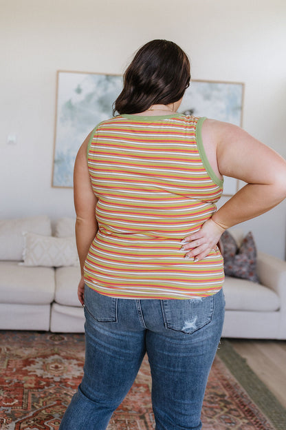 Now and Forever Striped Tank