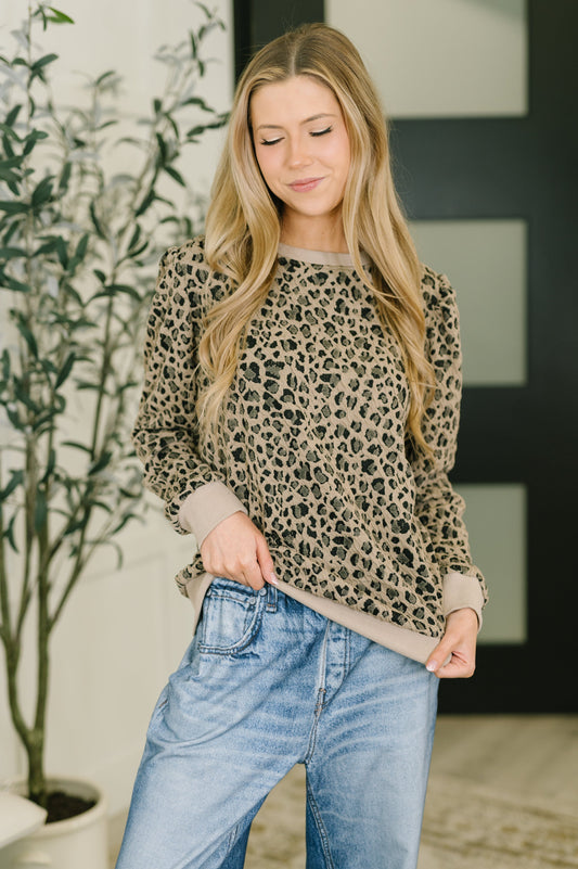 On The Prowl Leopard Print Top
