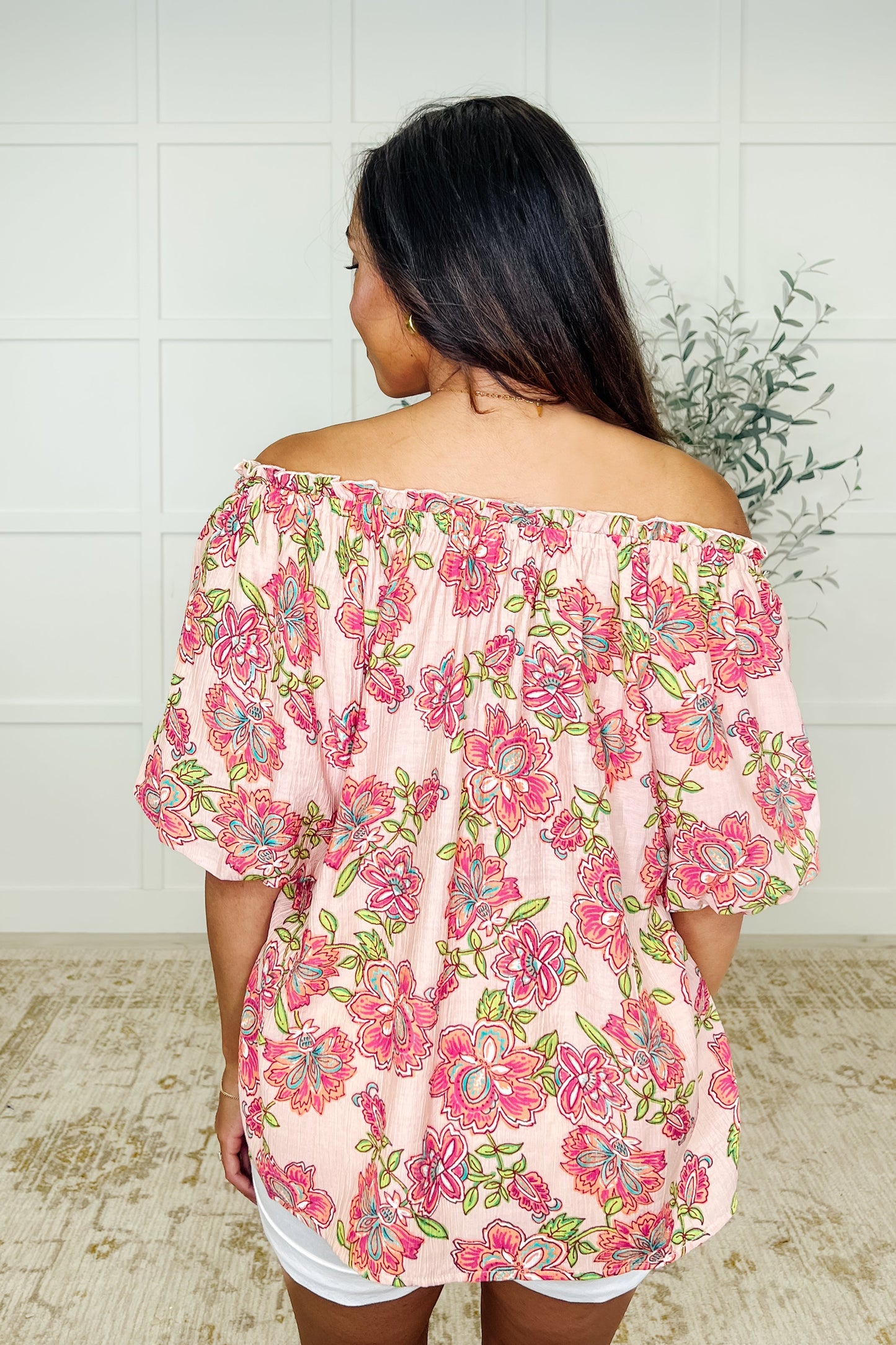 Petal Perfect Off the Shoulder Blouse