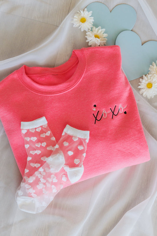 XOXO Embroidered Sweatshirt