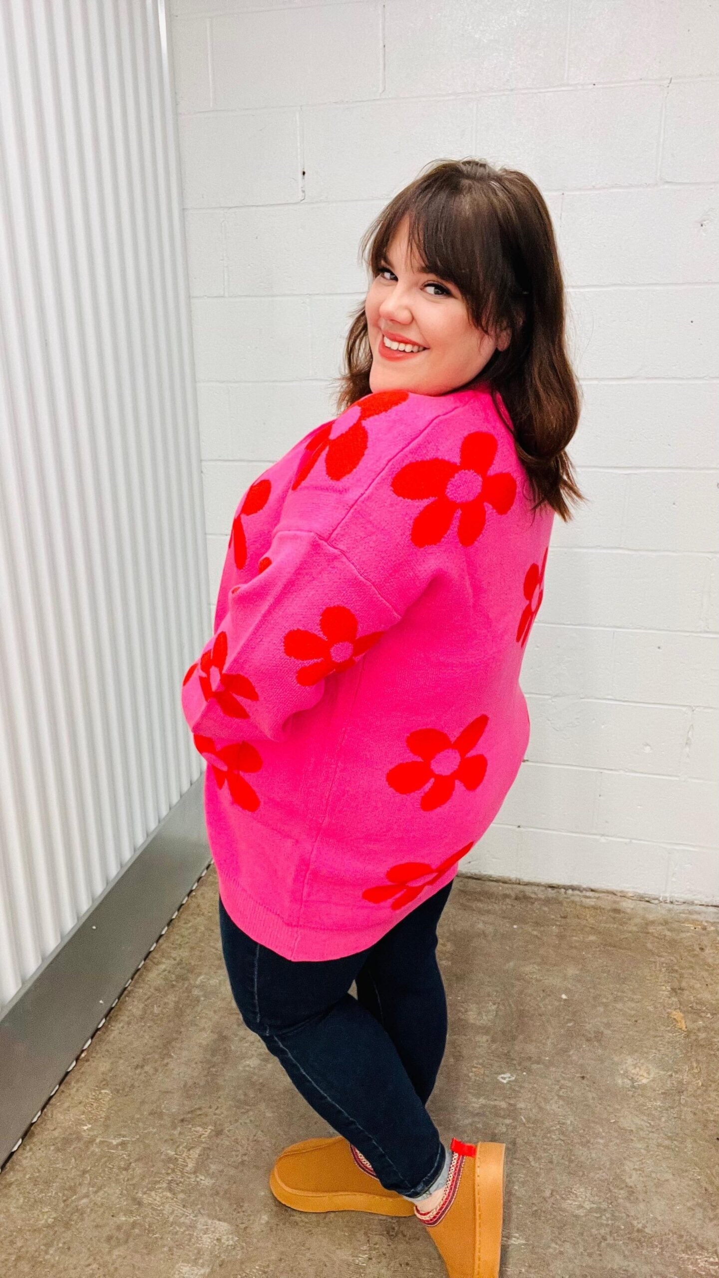 Retro Floral Cardigan