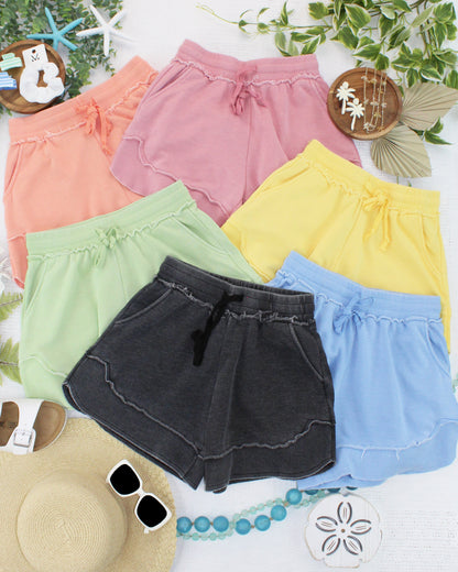 French Terry Stevie Shorts - Black