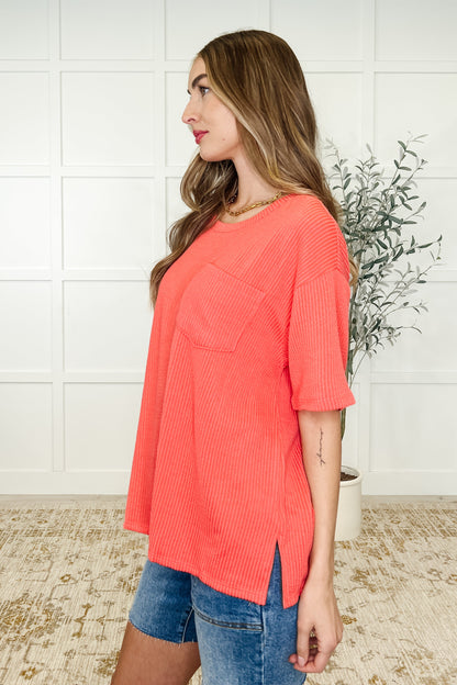 The Go-To Tee in Summer Coral