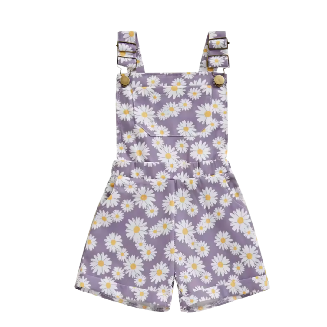 Purple Daisy Overalls-PREORDER