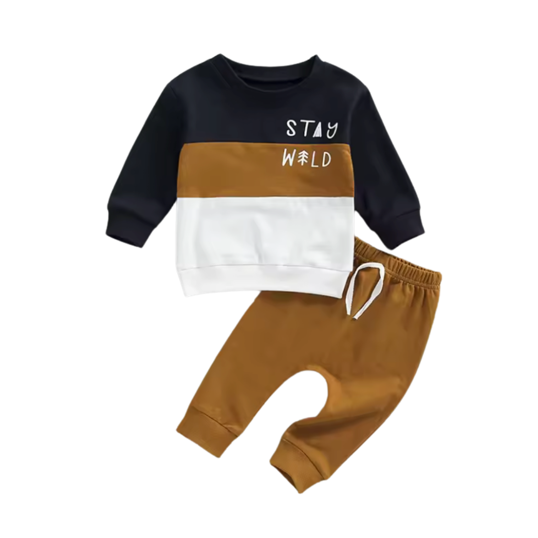 Stay Wild Stripe Lounge Set-PREORDER