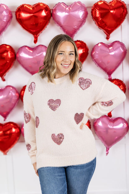 Sparkle Hearts Sweater