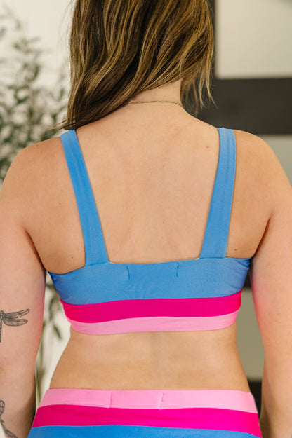 Venice Color Block Swim Top