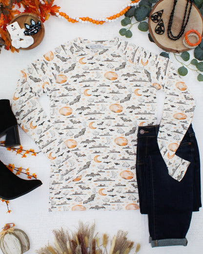 Blair Long Sleeve Top - Haunted Halloween