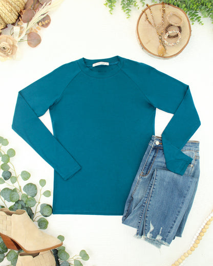 Blair Long Sleeve Top - Teal