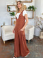 Double Take Full Size Sleeveless Wide Leg Jumpsuit with Pockets