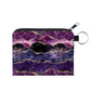 Mini Pouch - Dark Purple Sparkle Waves