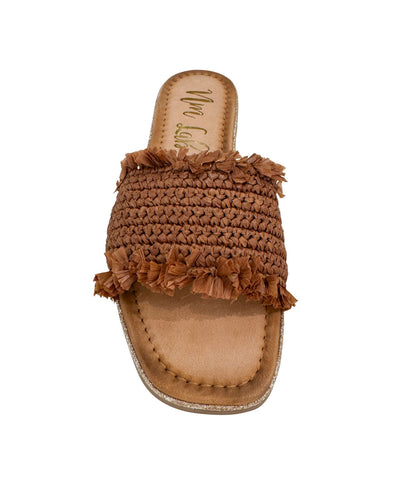 Juana Woven Sandals in Tan