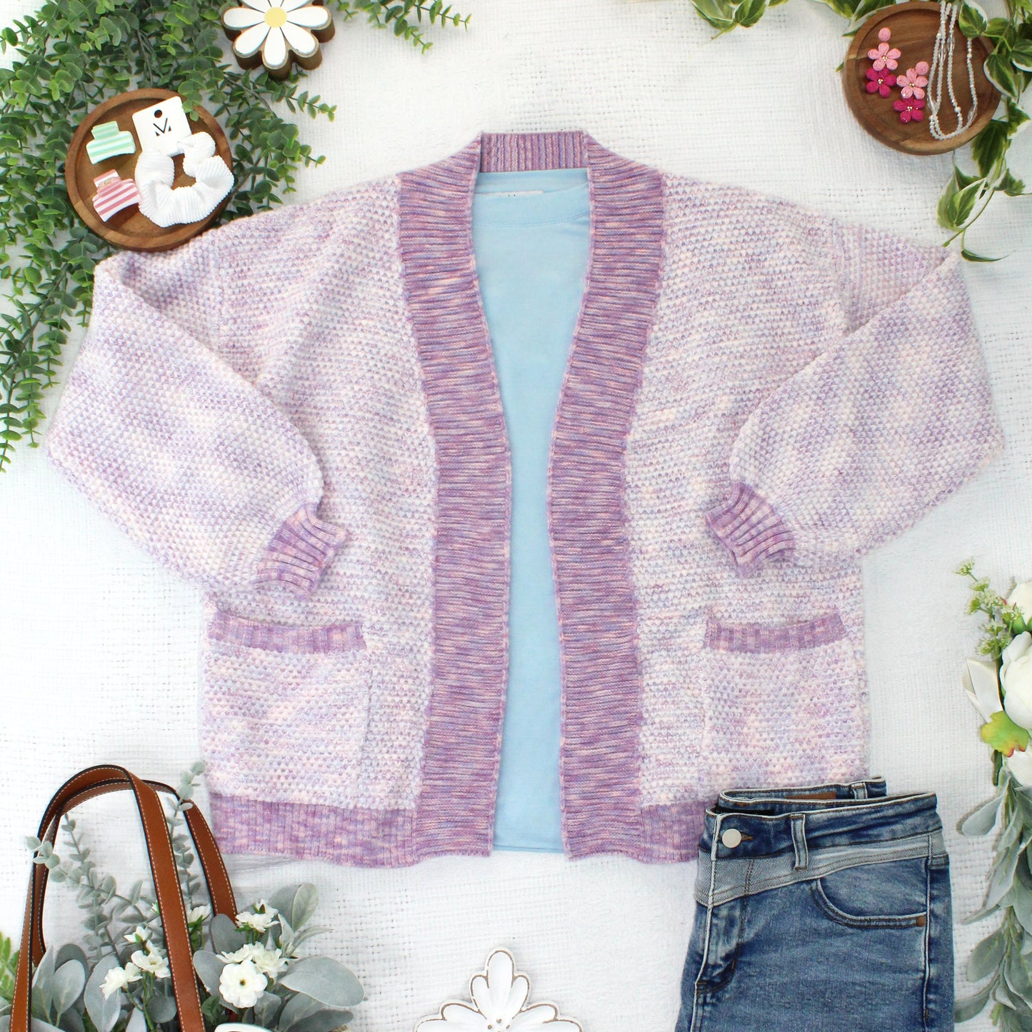Kinsley Cardigan - Purple Mix