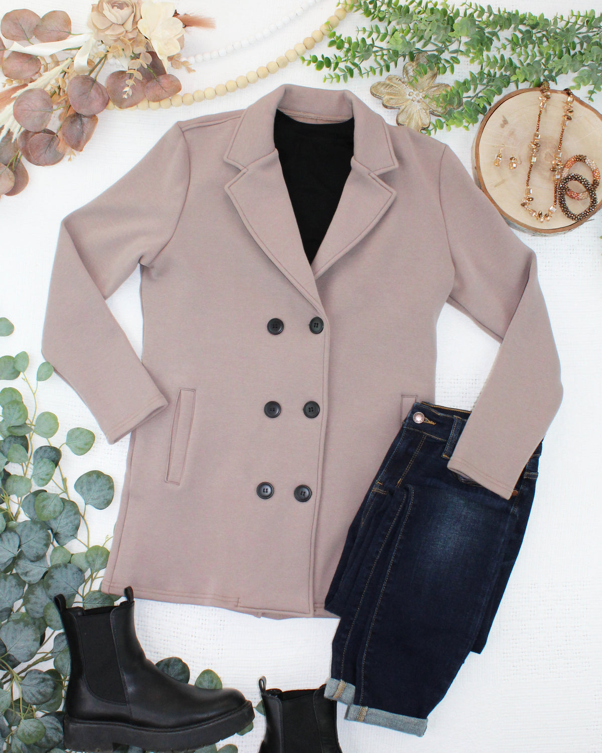 Scarlett Sweater Jacket - Mocha