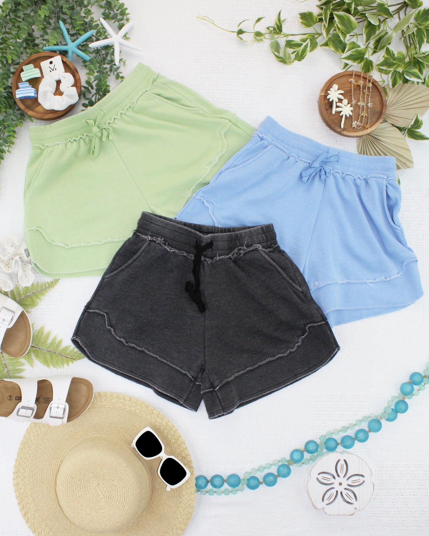 French Terry Stevie Shorts - Black