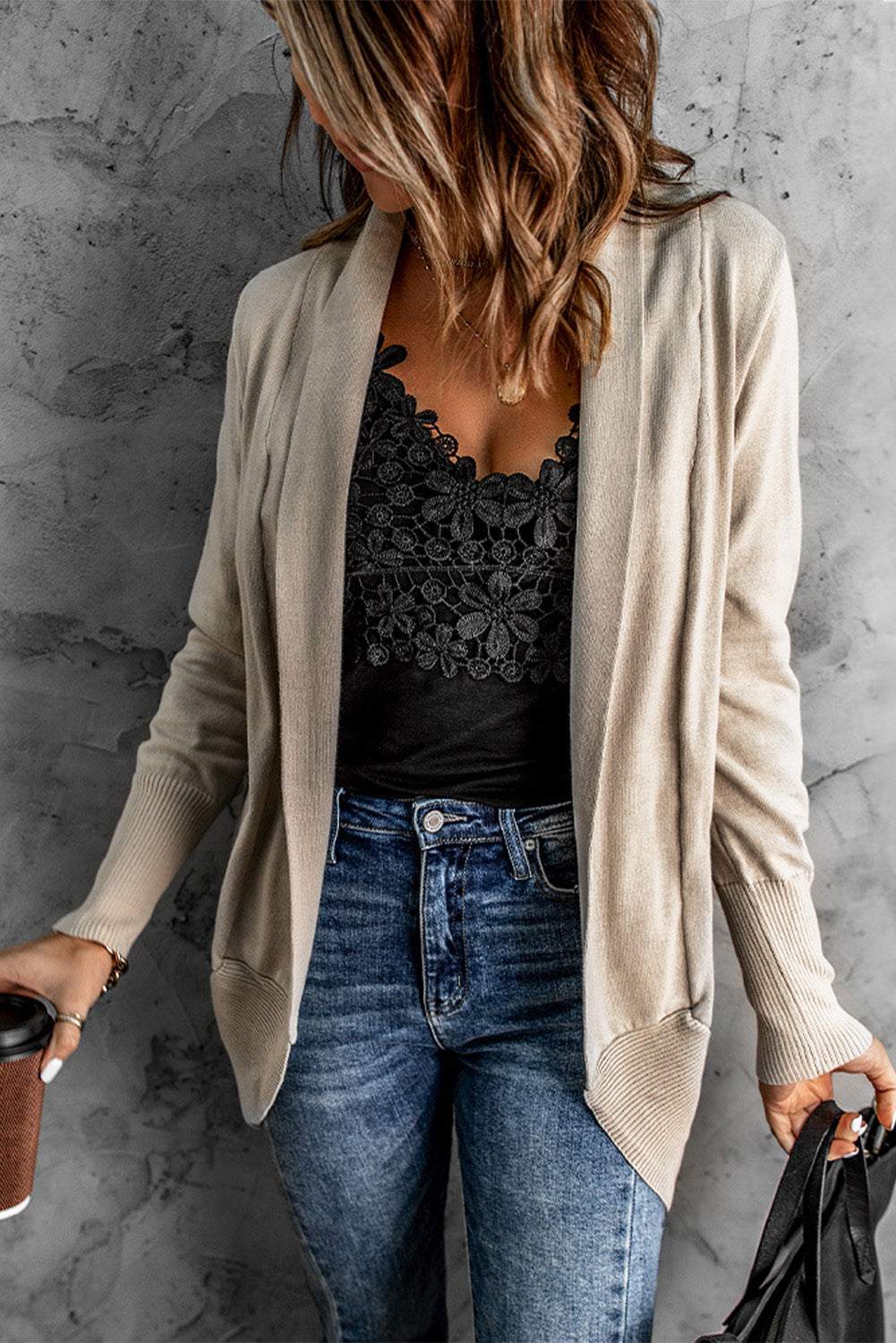Long Sleeve Ribbed Cardigan-3 COLORS