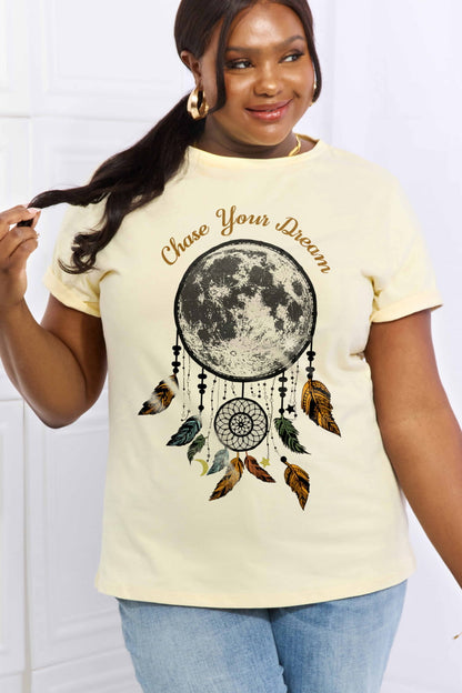 CHASE YOUR DREAM Graphic Cotton Tee