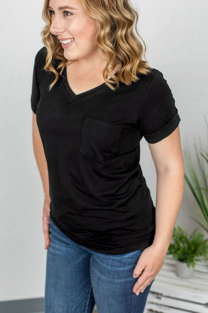 Sophie Pocket Tee - Black